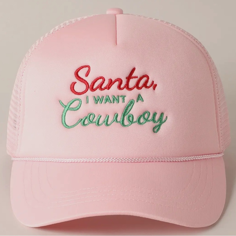 Santa, I want a Cowboy Trucker Hat NWT - Picture 3 of 4
